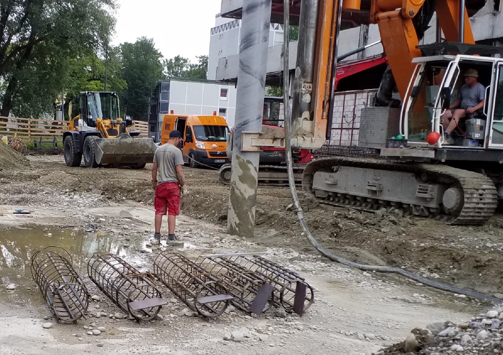 Bohrpfahlherstellung